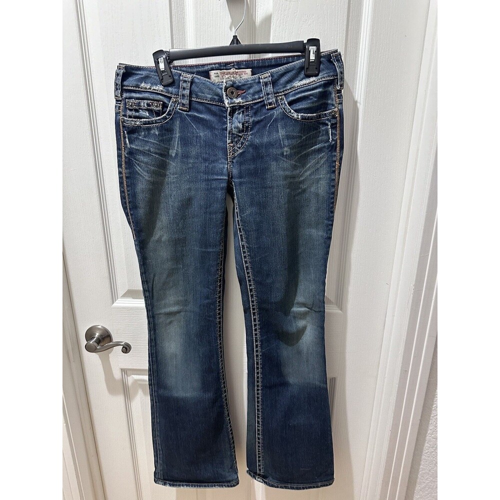 1921 Women's Distressed 29/32 Denim Blue Jeans